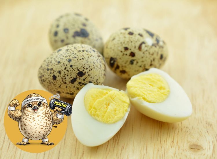 healthy boiled quail eggs